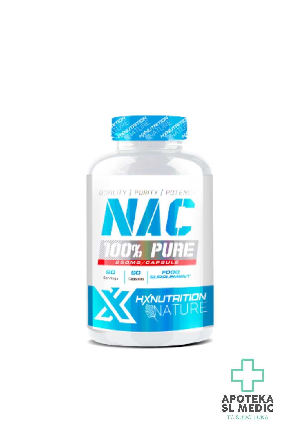 HX NUTRIOTION NAC (N-acetil L-Cystein) 90 kaps