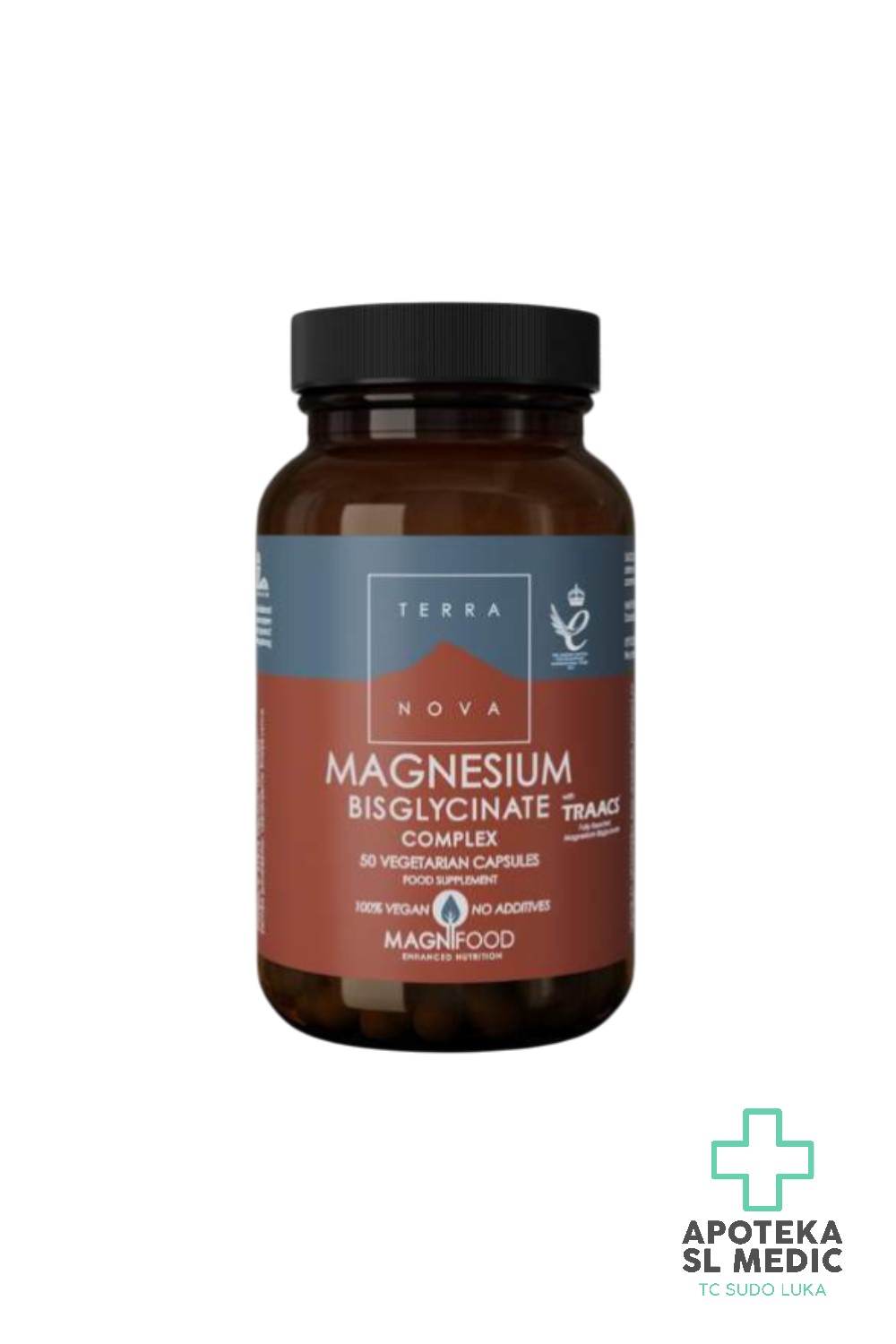 TERRANOVA Magnezij Bisglicinat 100 mg 50 kaps