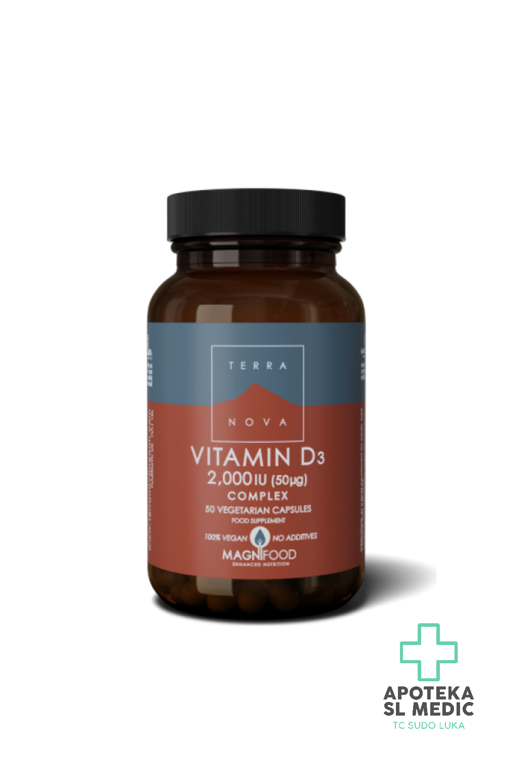 TERRANOVA Vitamin D3 2000 IU 50 kaps