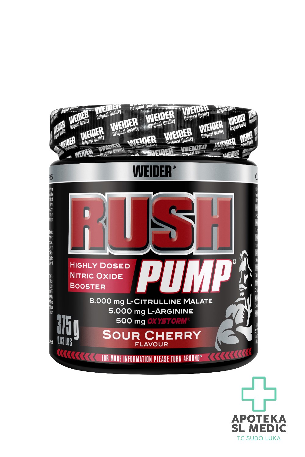 WEIDER pre-workout RUSH PUMP 375g