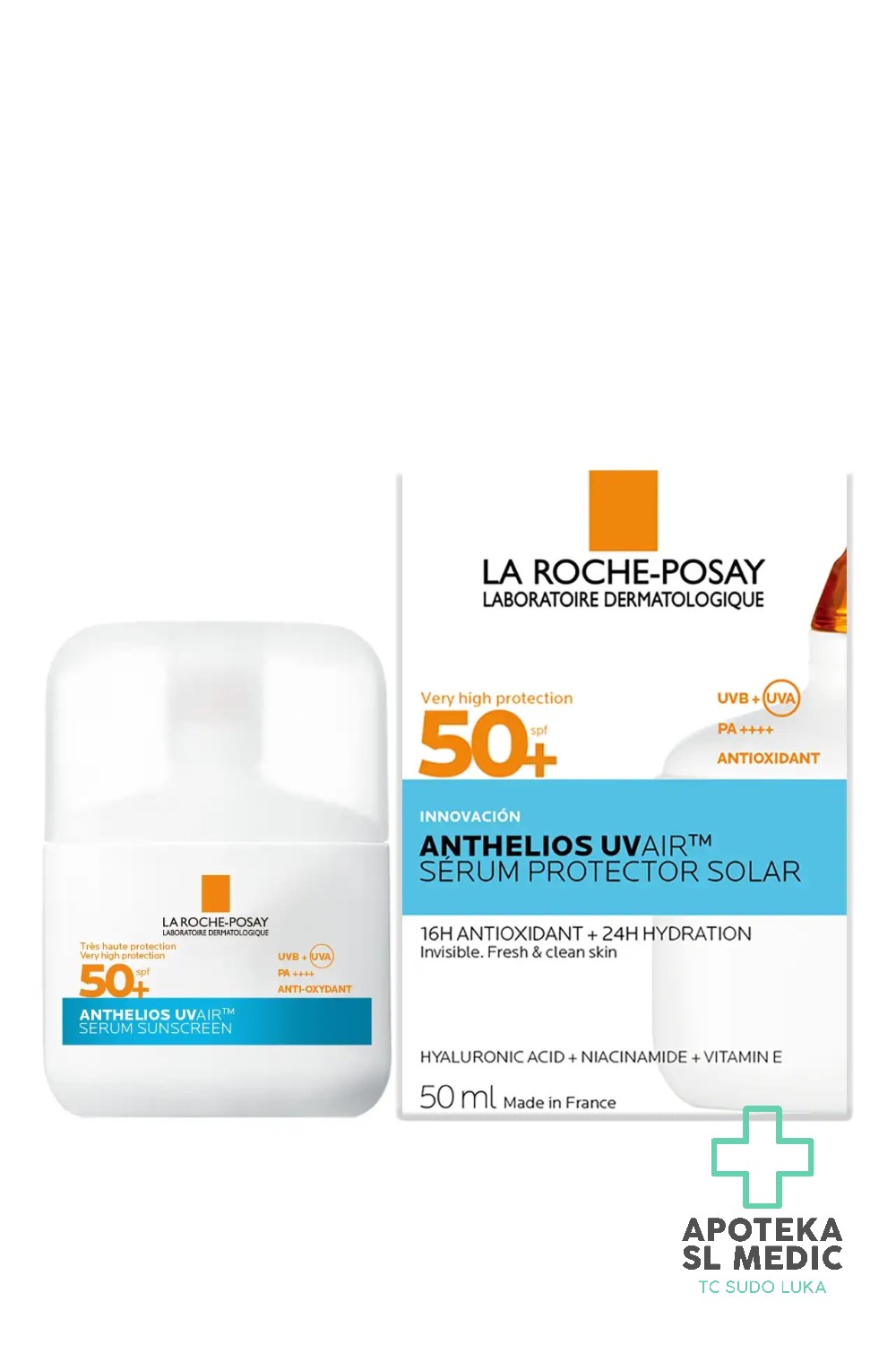 La Roche-Posay Anthelios UVAir™ Serum SPF 50+ – Nevidljiva Zaštita i Hidratacija (50ml)