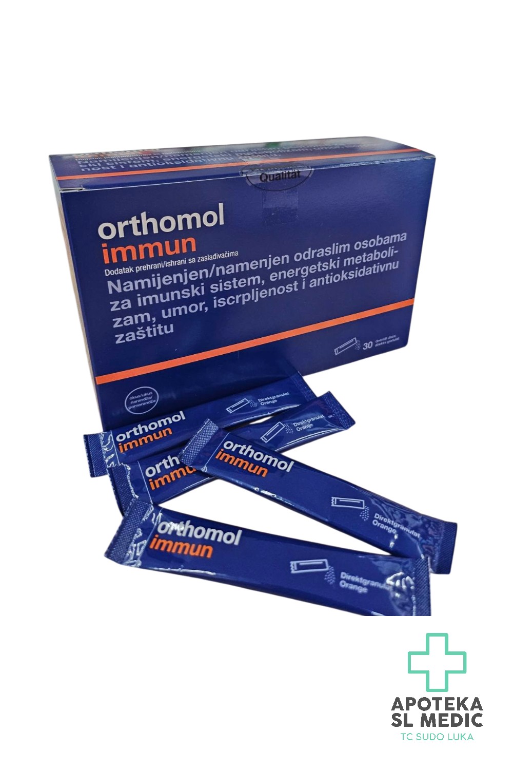 Orthomol Immun direktni granule s ukusom narandže 30 kesica